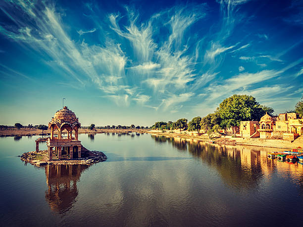 istock Indian landmark Gadi Sagar in Rajasthan 528288534