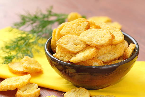 istock Croutons with cheese and diil 528288844