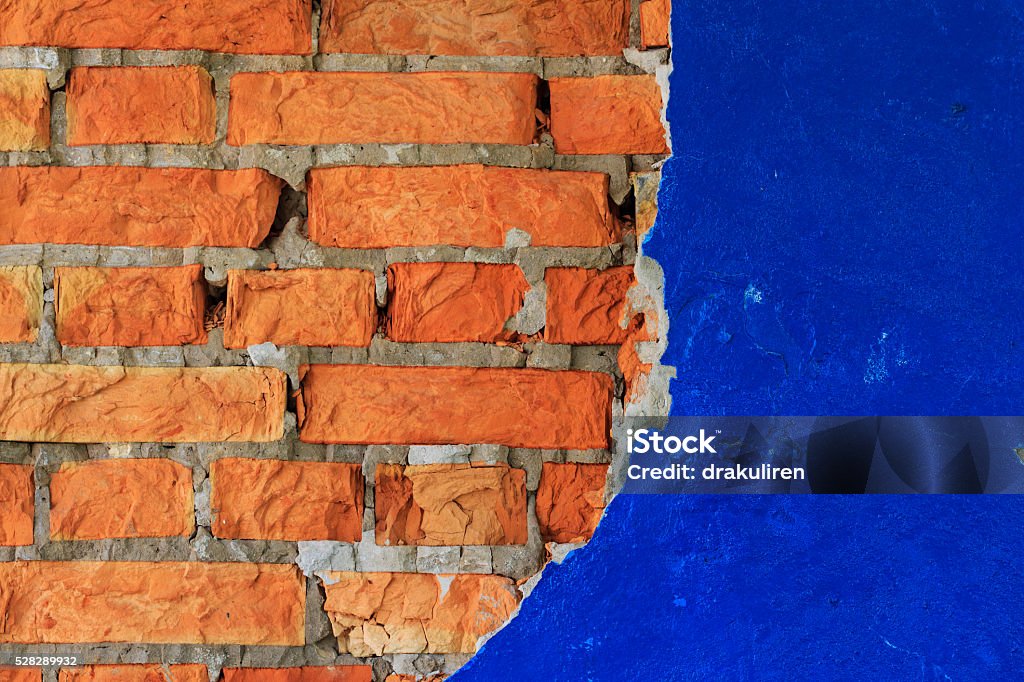Split In Half Background Brick Wall Split In Half Stock Photo - Download Image Now - Backgrounds ...