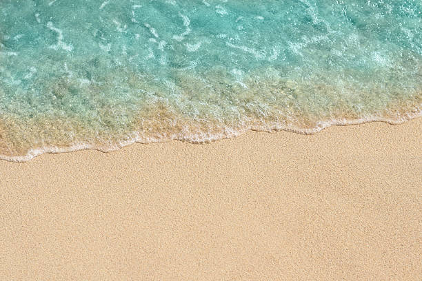 istock Soft wave of  sea on the sandy beach 528290610