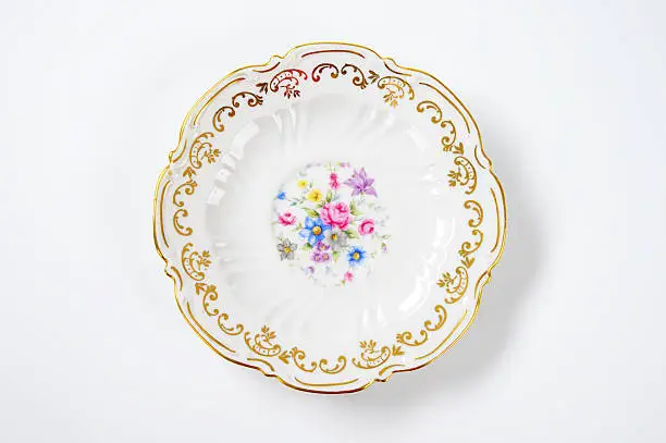 Photo of decorative antique plate