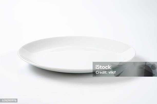 Coup Shaped White Plate Stock Photo - Download Image Now - Plate, White Color, Empty Plate