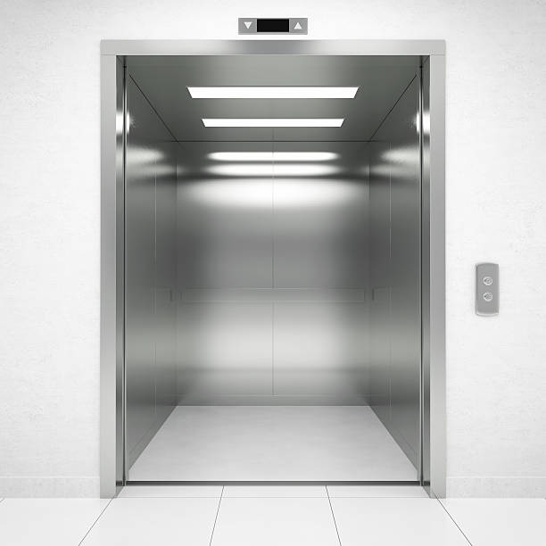 дверь с лифтом - elevator стоковые фото и изображения