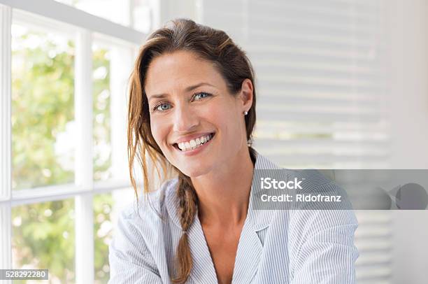 Happy Mature Woman Stock Photo - Download Image Now - Women, Mature Women, One Woman Only