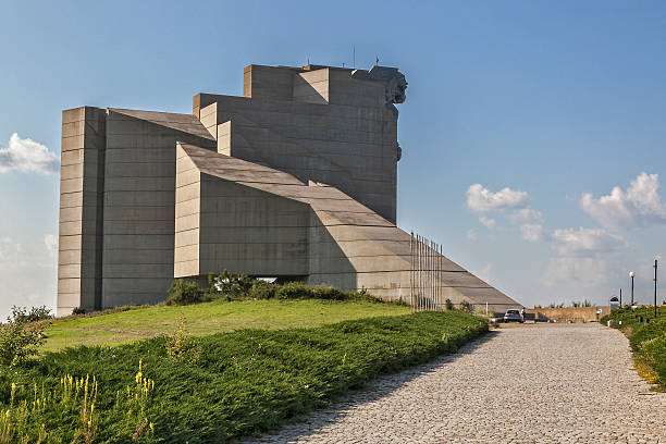 Shumen, Bulgaria - July 17, 2013: Back side of Monument to 1300 Years of Bulgaria