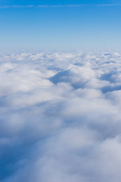 istock Clouds. view from the window of an airplane. cloudscape scenery 528293050
