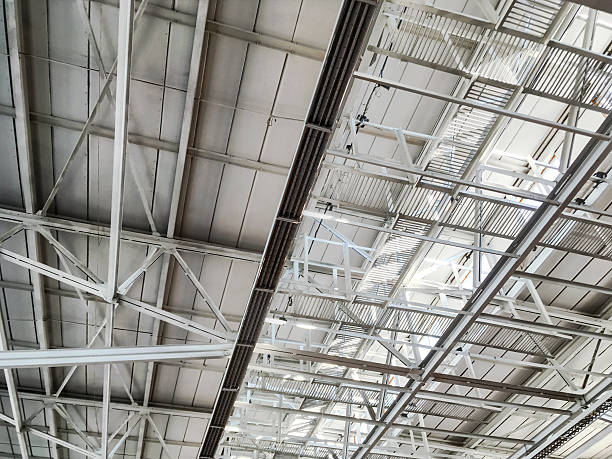 istock roof of large modern warehouse 528295356