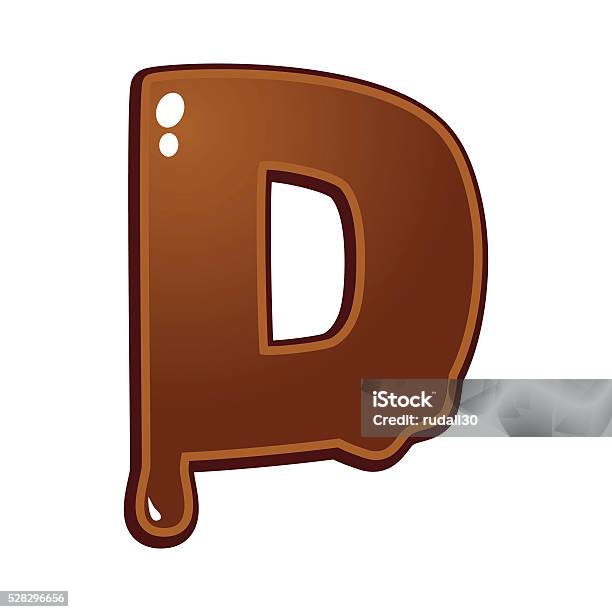 Chocolate Melt Font Type Stockvectorkunst en meer beelden van Alfabet - Alfabet, Bruin, Cartoon