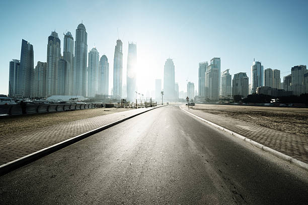 istock road in Dubai, United Arab Emirates 528296694
