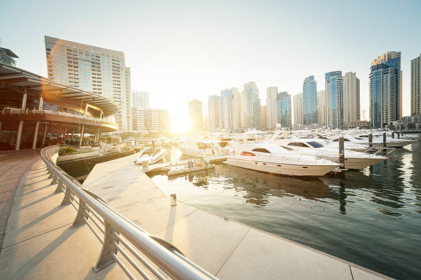 istock Dubai Marina at sunset, United Arab Emirates 528296958