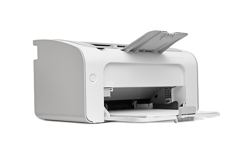 laser printer isolated on a white background