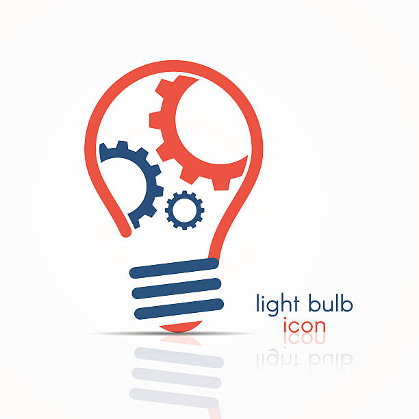 전구 아이디어예요 아이콘 - light bulb fluorescent light lighting equipment stock illustrations
