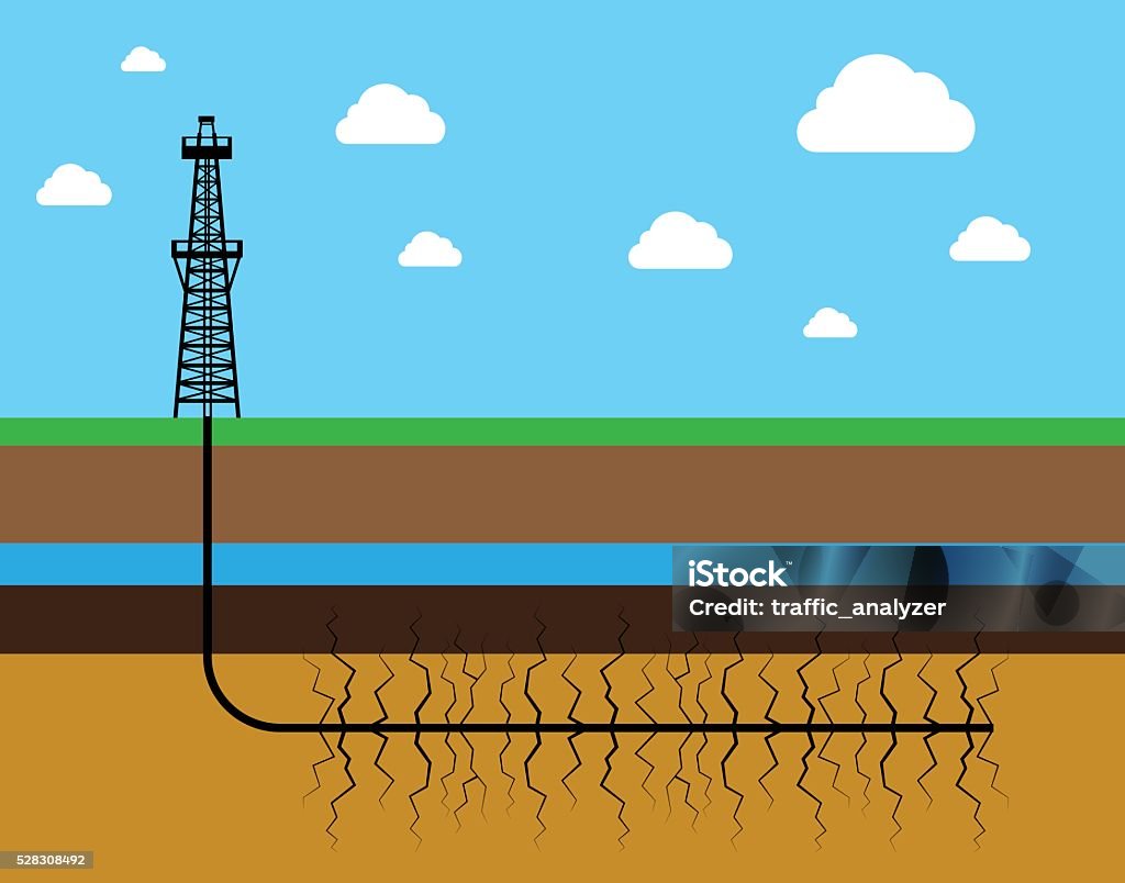 Fracking Drawing Easy Fracking Stock Illustration - Download Image Now - Fracking ...