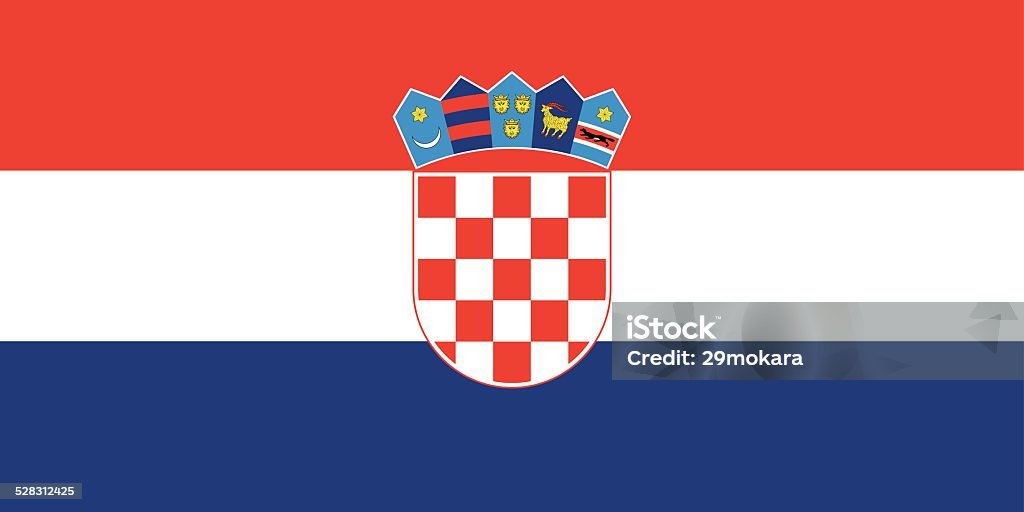 Flag of Croatia Vector flag of Croatia Authority stock vector