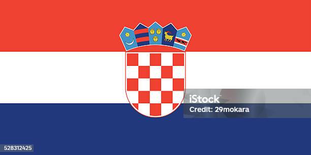 Flag Of Croatia Stock Illustration - Download Image Now - Authority, Color Image, Computer Graphic