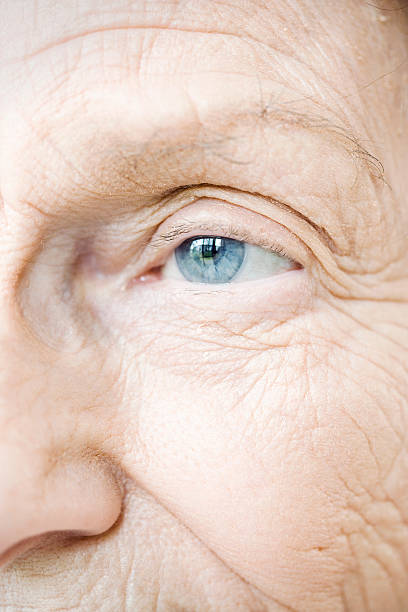 istock Blue Eye of Elderly Woman 528313669