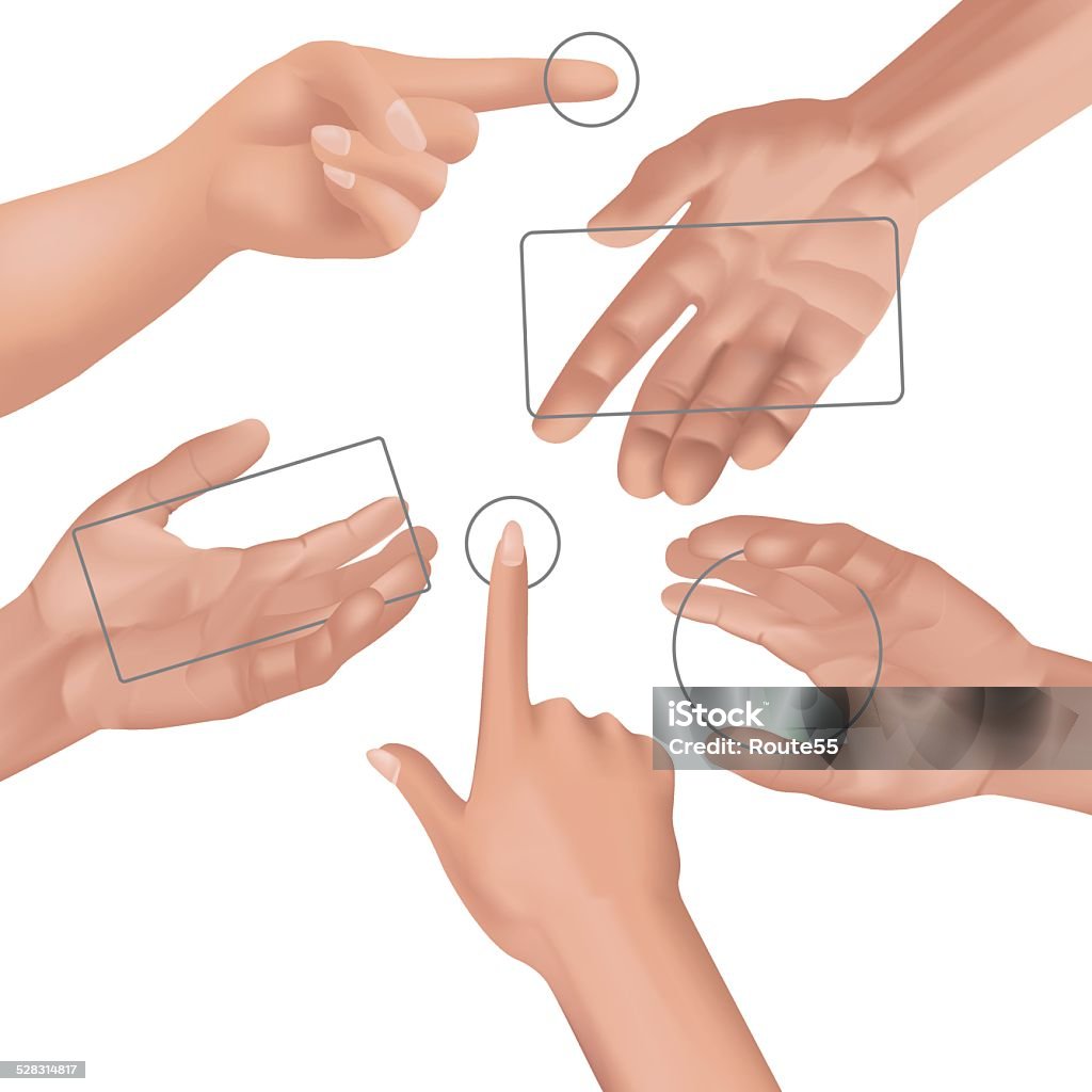 Hand Collection Images Hands Collection Stock Illustration - Download Image Now - Five Objects ...