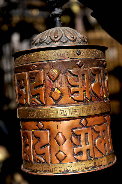 Mill of pières Kathmandu -Nepal prayer wheel nepal kathmandu buddhism stock pictures, royalty-free photos & images