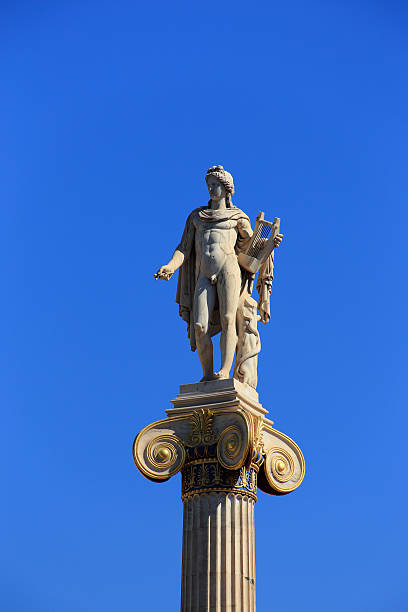 istock statue of Apollon on the column, Athens, Greece 528317391