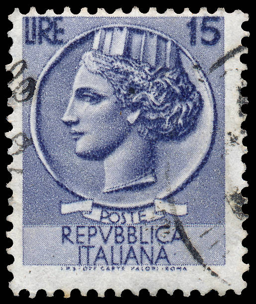 istock Stamp printed in Italy shows Italia Turrita 528340341