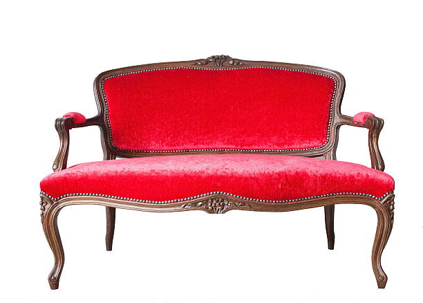 istock vintage luxury red sofa isolated on white background 528340657