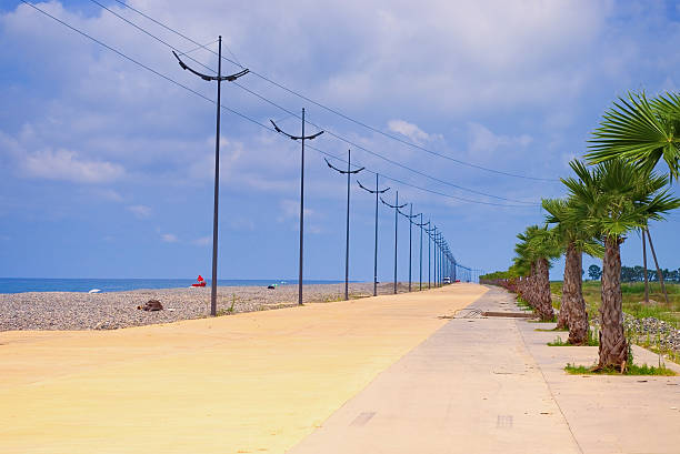 promenade le long de la plage - Photo