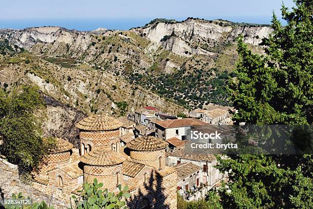 Village Of Stilo In Calabria Italy Stock Photo - Download Image Now - Architecture, Brick, Byzantine