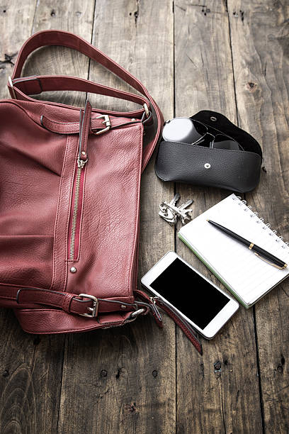 istock woman bag stuff, handbag 528341585