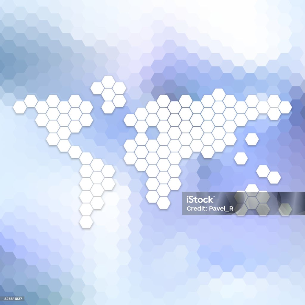 Abstract Map. Simple Hd Abstract World Map Abstract Template Vector Stock Illustration ...