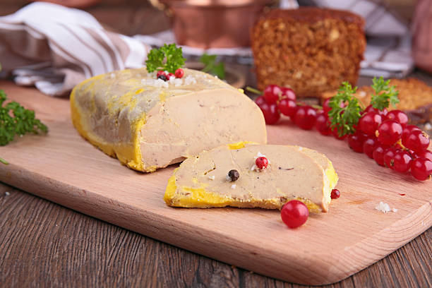 paté de foie gras - foie gras goose meat liver pate foto e immagini stock