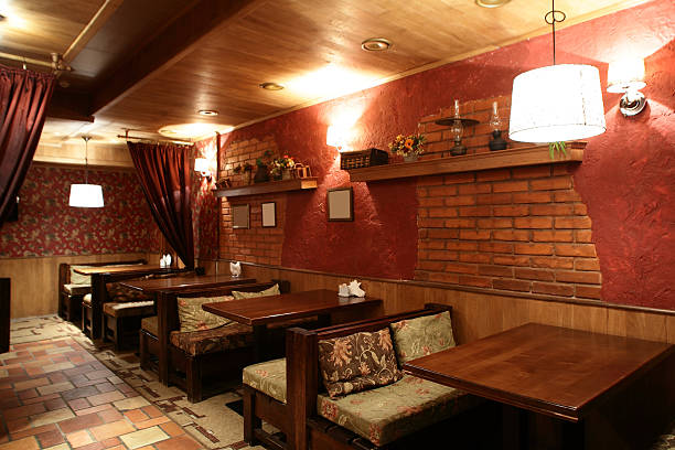 istock european restaurant in bright colors 528344061