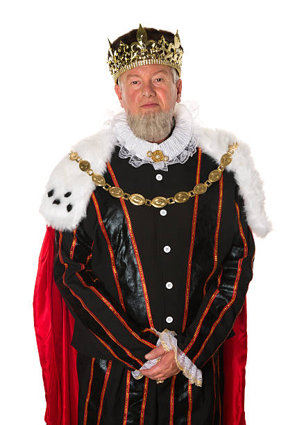 Isolated king Isolated medieval king standing for an official portrait medieval photos stock pictures, royalty-free photos & images