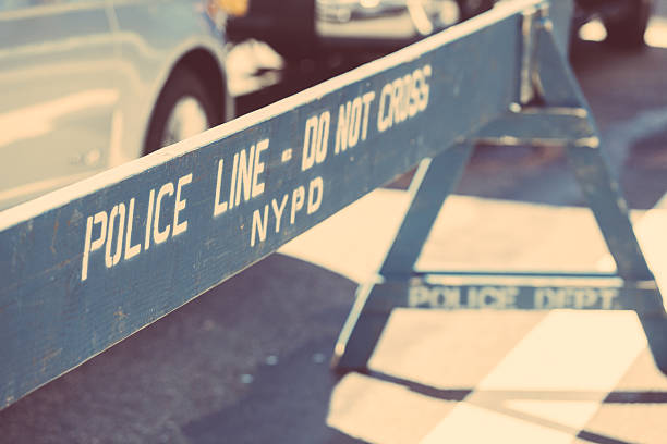 istock Police Line on the Crime Scene 528358283