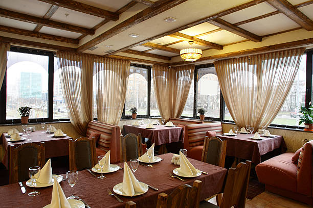 istock european restaurant in bright colors 528360459