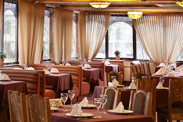 istock european restaurant in bright colors 528360465