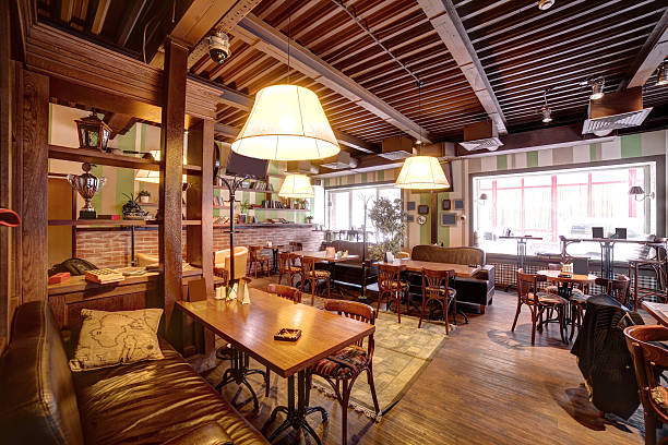 istock european restaurant in bright colors 528360477