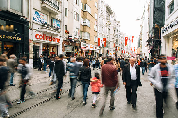 istock Crowded Istiklal street in Istanbul 528361343