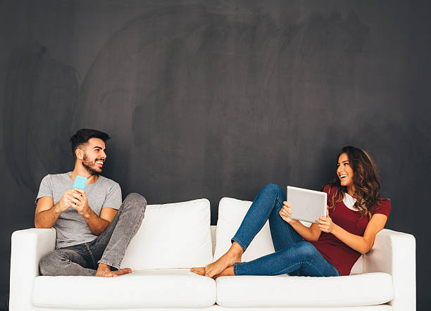 istock Man and Woman in Social Network Concept 528361353