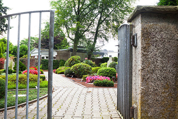 istock Entrance to cemetery 528362997