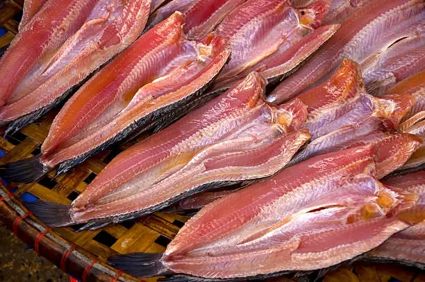 Photo of Dried fish,close up