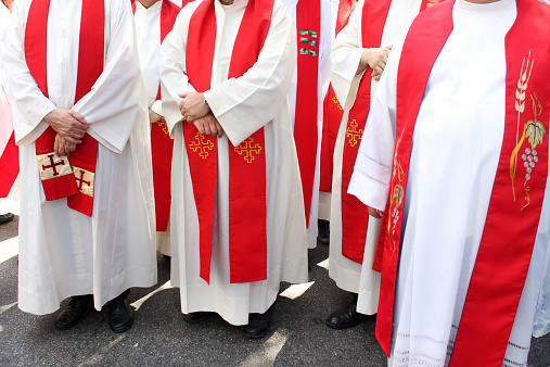 Photographed during a procession