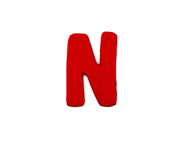 istock Colorful wooden alphabet letter on white background ,N 528371491