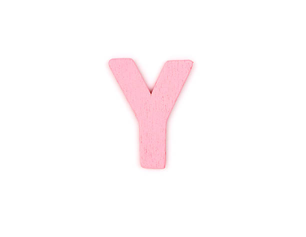 istock Colorful wooden alphabet letter on white background ,Y 528371661