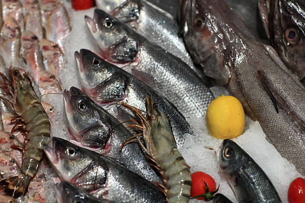 istock View fishes on the counter 528373409