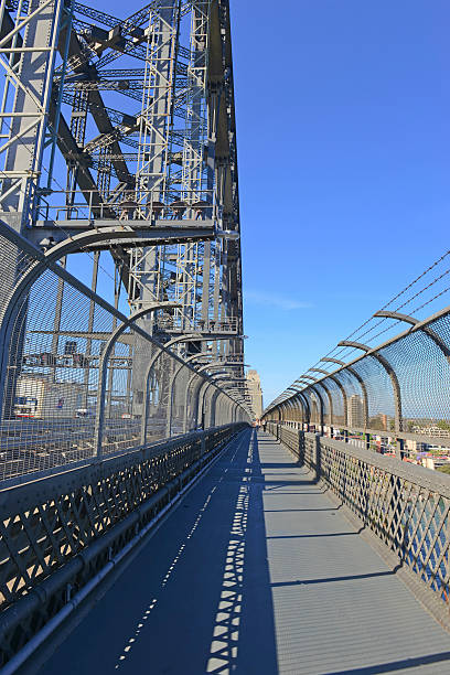 istock Pedestrian walkway on Sydney Harbour Bridge, Australia 528375179