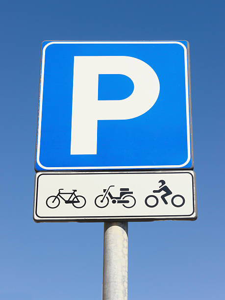 istock motorbike parking sign 528375943