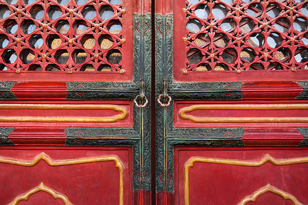 istock Door knob in Forbidden City 528378447