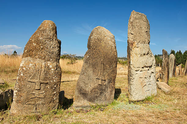 istock Mysterious megalithic Tiya stone pillars, Ethiopia. 528379877