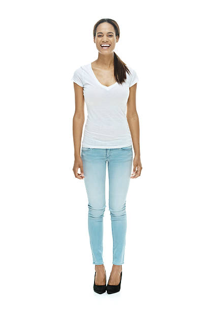 istock Cheerful casual woman looking at camera 528380099