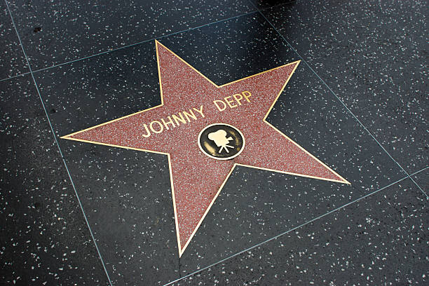 Star on Walk of Fame stock photo